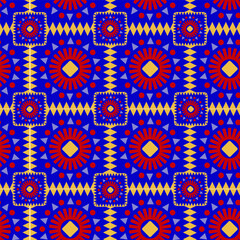 Mexican multicolored Latin American background in the form of diamonds without a background