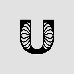 abstract black and white icon