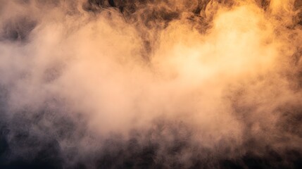 Abstract Orange and Brown Smoke Clouds Background Texture