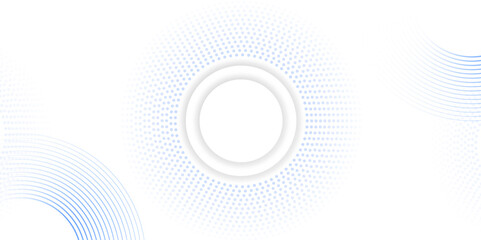 blue and white abstract background with halftone circle dotted. modern abstract background circle Polika dot Pattern. graphic design element circles artistic, for poster, cover, banner. vector.