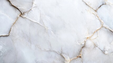 Fototapeta premium Detailed image of white onyx stone with natural cracks and gold veining, showcasing its elegant texture and unique pattern, ideal for design projects. : Generative AI