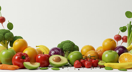 Fresh Green Apples and Tomatoes: Healthy Produce Ingredients