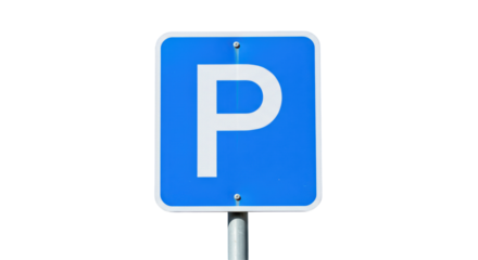 Isolated Parking sign