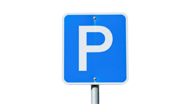 Isolated Parking sign