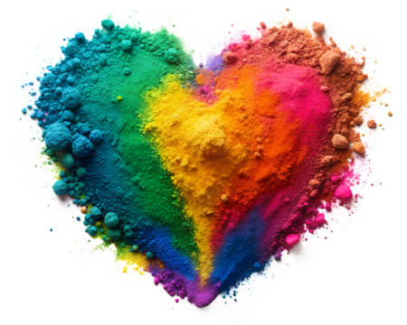 abstract watercolor heart isolated on white background. Transparent PNG file available with high quality.