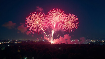 Fototapeta premium Epic Fourth of July Sky Spectacle