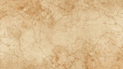 Aged parchment texture with subtle beige and brown tones, showing a natural, cracked surface with intricate veining patterns ideal for vintage designs. : Generative AI