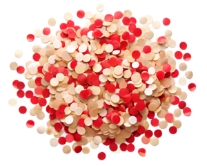 heart shaped candies isolated on white background. Transparent PNG file available with high quality.