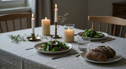 dinner table setting