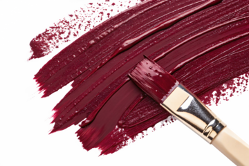 burgundy paint stroke, png transparent background
