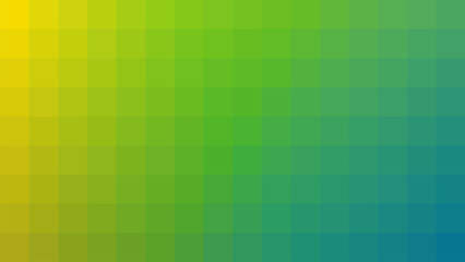 Smooth gradient striped background. Featuring horizontal transition of colors from bright yellow, through lush shades of green, to a deep calming blue.
