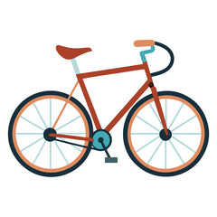 Fototapeta premium bicycle vector image on white background
