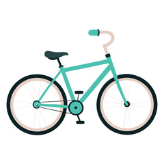 bicycle vector image on white background