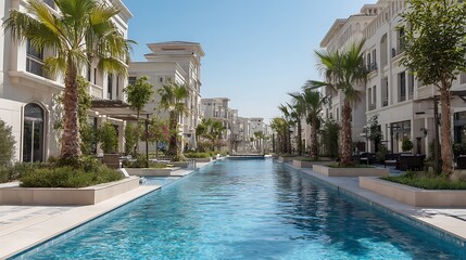 High-end townhouses and villas for real estate market opportunities  
