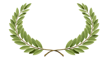 Isolated Laurel Wreath