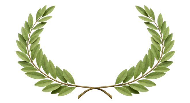 Isolated Laurel Wreath