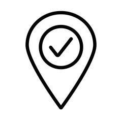 Location pin icon flat design. Map pin place marker. Location marker simple icon. Map marker pointer icon. Vector illustration 