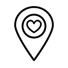 Location pin icon flat design. Map pin place marker. Location marker simple icon. Map marker pointer icon. Vector illustration 