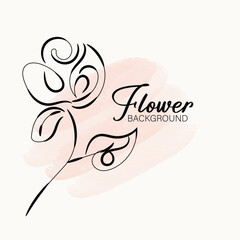Elegant Minimalist Line Art Floral Design Delicate Botanical Illustrations for Print and Web