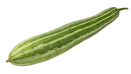 Snake gourd isolated on a transparent background