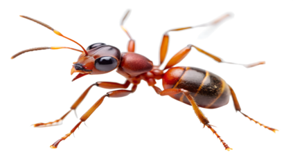ant  isolated on white background. Transparent PNG file available with high quality.