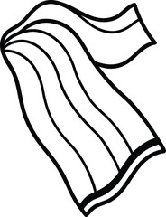 vector illustration of a beach towel