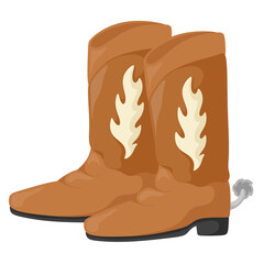 illustration cowboy boots