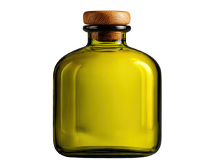 Elegant olive oil bottle display kitchen product photography modern. Isolated on transparent background, png.