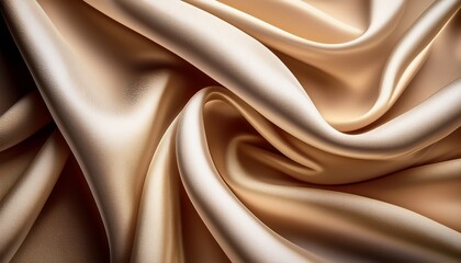 close up of beige silk background