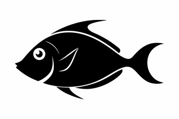 surgeonfish sihouette black vector