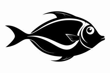 surgeonfish sihouette black vector