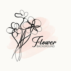 Elegant Minimalist Floral Line Art Design Simple Botanical Illustrations for Branding Invitations
