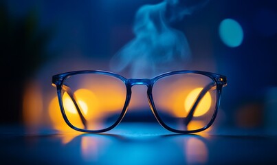 Spectacle's Silhouette: A Neon-Illuminated Glimpse into the World's Radiant Core