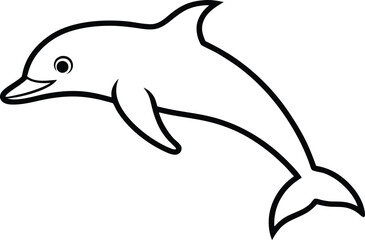 dolphin isolated on white background