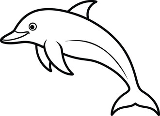 dolphin isolated on white background
