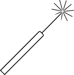 vector illustration of a firecracker