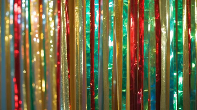 Decorative background featuring streamers