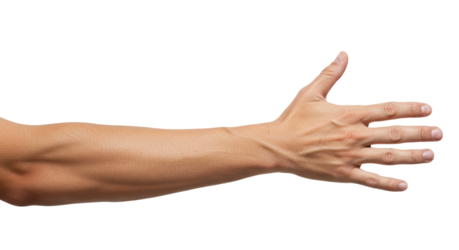 Isolated Arm Reaching Out