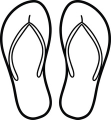 flip flops isolated on white