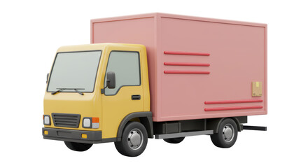 Isolated Delivery truck