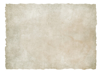 Vintage old paper torn texture. Antique worn ripped parchment background	