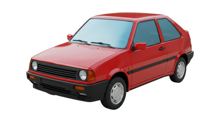 Isolated Red Car