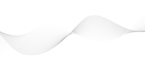 Fototapeta premium Abstract Vector Composition of Wave Lines on Transparent Background – Ideal for High-Tech Communication Designs, Big Data Reports, Research Presentations, and Business Technology Collateral