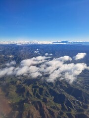aerial view of the mountains