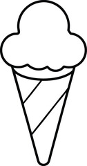 ice cream cone icon vector illustration
