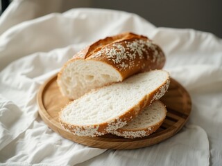 White Sourdough Bread Slices on White Cloth
