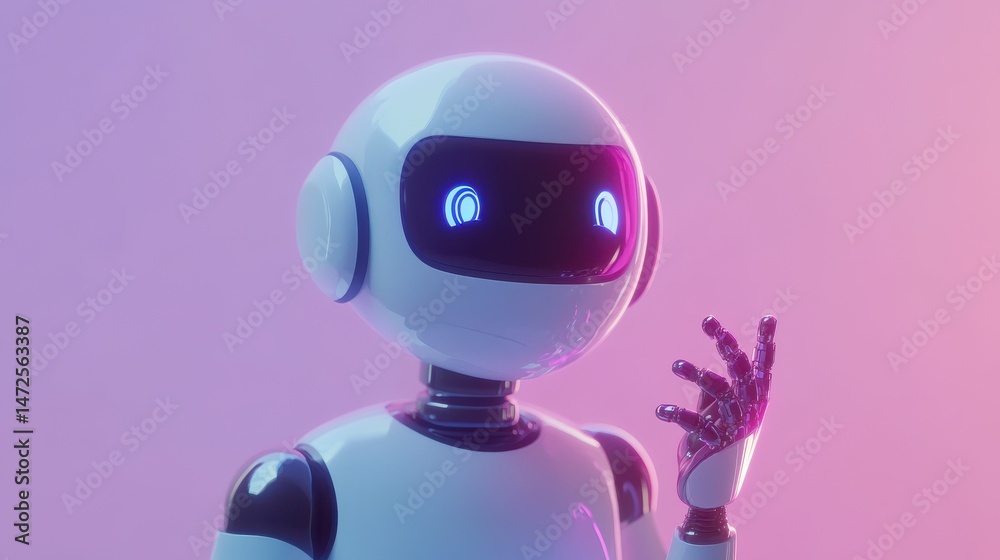 Poster ai technology, smart chat bot. machine learning. chatbot artificial intelligence, chatbot self-learn