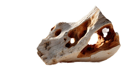 Intricate Carved Wood Sculpture  Unique Natural Art Piece