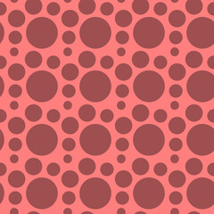 Elegant Red and Pink Circle Pattern Seamless Texture for Design Projects