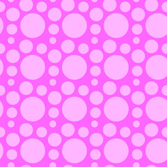 Pretty Pink Circle Pattern Design Background for Textile Fabrics and Papers